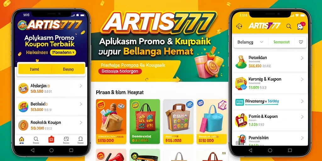 Tampilan antarmuka ARTIS777 dengan berbagai promo menarik.