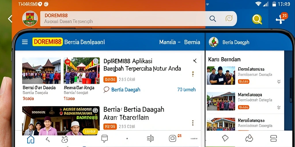 Antarmuka DOREMI88 yang informatif dan menarik.