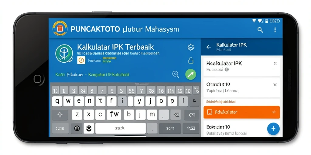 Antarmuka PUNCAKTOTO yang sederhana untuk menghitung IPK.