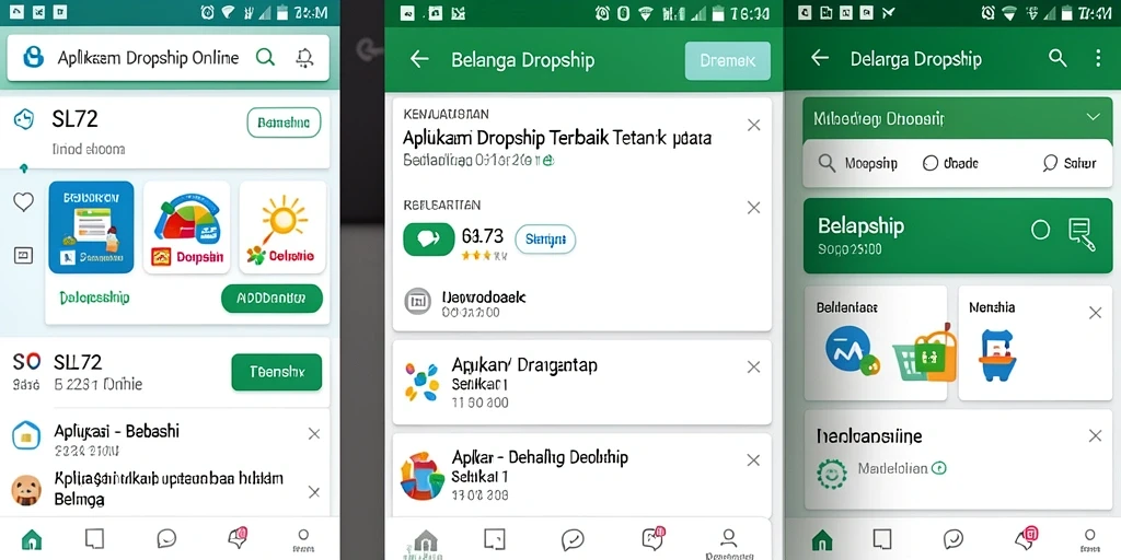 Tampilan antarmuka pengguna aplikasi SL72 yang menarik.
