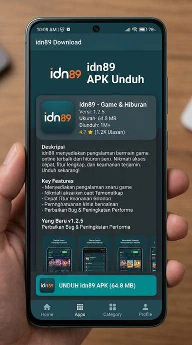Unduh dan Instal APK idn89 di Android Anda